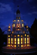 Modell der Frauenkirche mit Beleuchtung